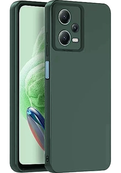 Newface Xiaomi Redmi Note 12 Pro 5g Kılıf Nano İçi Kadife Silikon - Koyu Yeşil Diğer