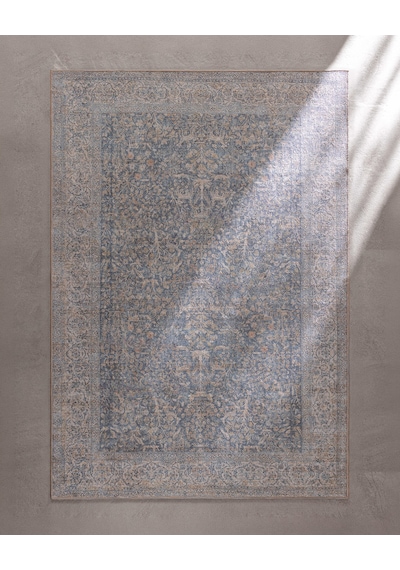 Madame Coco Eustache Halı - Mavi - 140x190 Cm 8684427334966 Çok Renkli