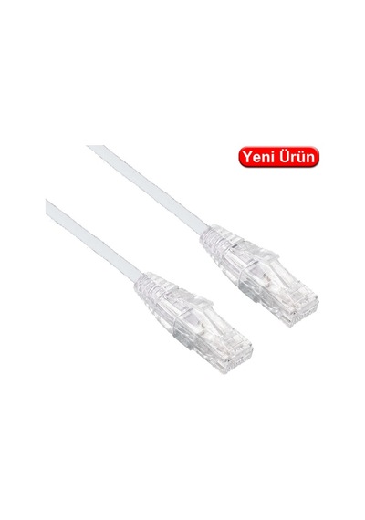 Lınkomm E34830 0.15 Mt. Cat6a 28awg 10gb 500mhz Utp Beyaz Patch Kablo