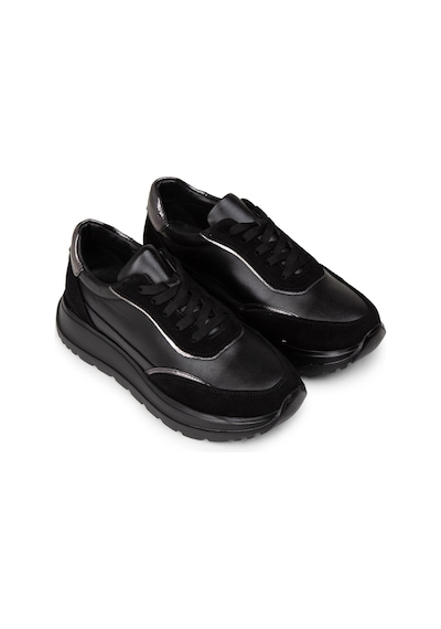 Deery Kadın Hakiki Deri Siyah Sneaker Ayakkabı - M0509zsyhe01 Siyah