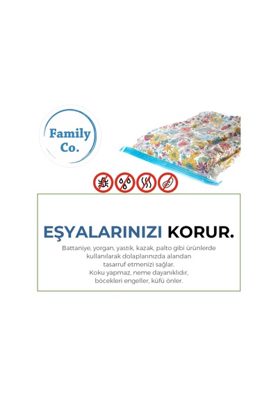 Vakumlu Hurç Poşet Setleri 3 Parça 80x100-2, 100x130-1