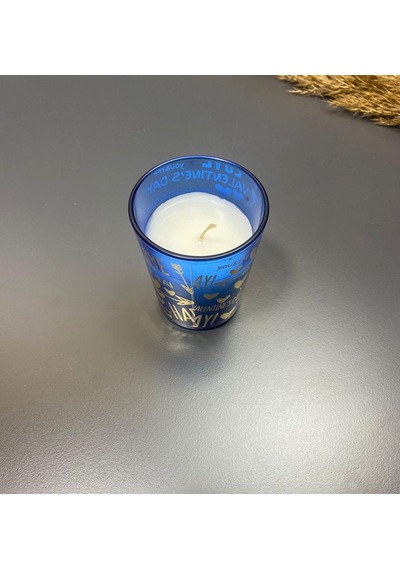 Tekli Bardak Mum Renkli Dekoratif Süs Mum 001