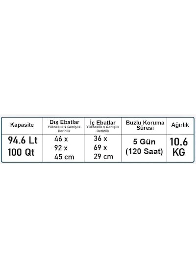 Coleman Xtreme Wheeled 100 Qt Tekerlekli Soğutucu Buzluk 94.6 Lt 001