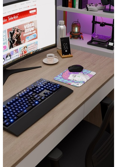 Hunter Hunter Anime V3 - 22x18 Gaming Kauçuk Kaymaz Taban Mouse Pad Fare Altlığı
