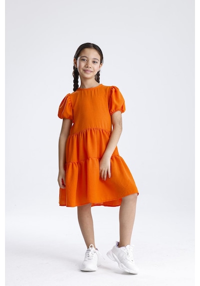 Miababy Basic Düz Elbise Oranj