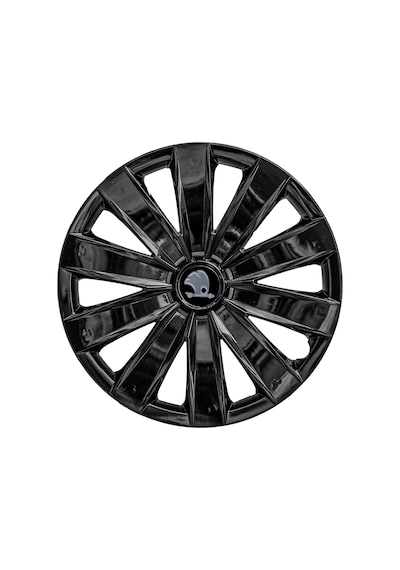 Skoda 16 İnç Jant Kapağı Amblemli Piano Black 4'lü Takım 213