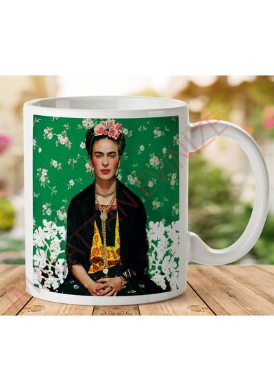 Frida Kahlo Baskılı Seramik Kupa Bardak Aynı  Gün