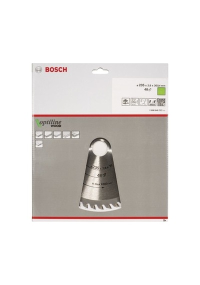 Ahşap Kesimi İçin Daire Testere Bıçağı, 210 X 30 X 2.8 Mm Boyutlarıyla Keskin