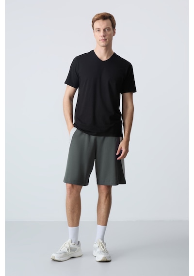 Air Jones Tommy Life Haki Pamuklu Kalın Yumuşak Dokulu Standart Fit Basic Erkek Şort - 81280 Haki Air Jones Tommy Life Haki Pamuklu Kalın Yumuşak Dokulu Standart Fit Basic Erkek Şort - 81280 Haki