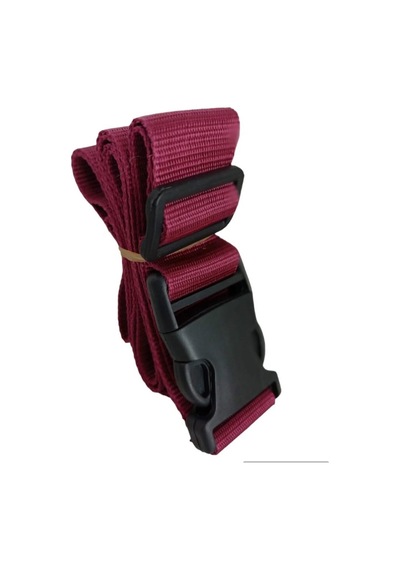 Bordo Renk Valiz Bavul Emniyet Kemeri 1 Adet En 4cm Bordo