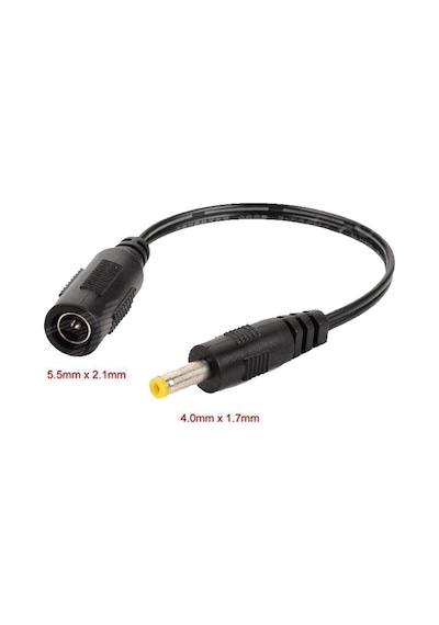 5.5 2.1Mm To 4.0 1.7Mm Soket Çevirici Power Adaptör Kablosu