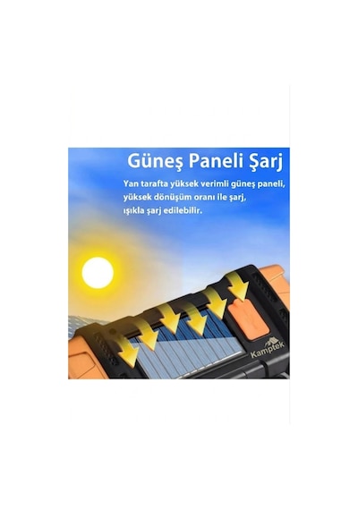 Fonksiyonel Işıldak El Feneri Fener İkaz Lambası Kamp Çadır Outdoor Lamba Işıldak Çok Renkli