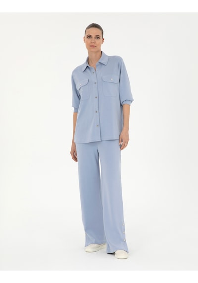 Pierre Cardin Kadın Mavi Hırka Örme 50284723-vr249 Mavi