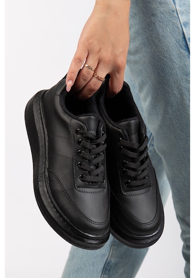 Erceka Aynalı Bağcıklı Kadın Spor Ayakkabı Günlük Kullanıma Uygun Sneaker Siyah-beyaz Ve Fileli Siyah Beyaz Erceka Aynalı Bağcıklı Kadın Spor Ayakkabı Günlük Kullanıma Uygun Sneaker Siyah-beyaz Ve Fileli Siyah Beyaz