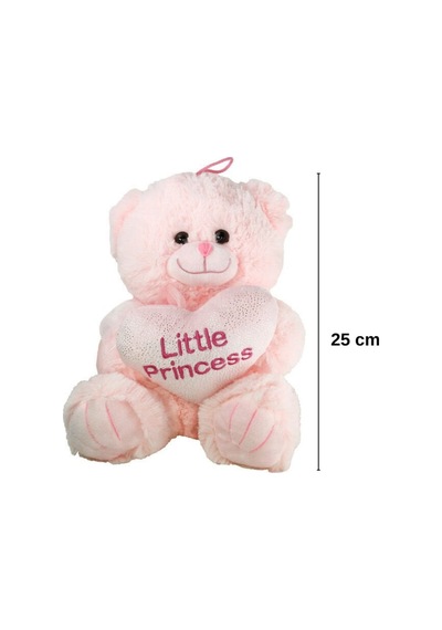 25 Cm Peluş Ayıcık Little Princess & Prince Uyku Ve Oyun Arkadaşı Pembe
