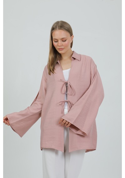 Doğal Viskon Kumaş Cepli Bağcıklı Kadın Kimono 1167 Hafif, Dökümlü, Akışkan, Yazlık Model Gülkurusu Doğal Viskon Kumaş Cepli Bağcıklı Kadın Kimono 1167 Hafif, Dökümlü, Akışkan, Yazlık Model Gülkurusu