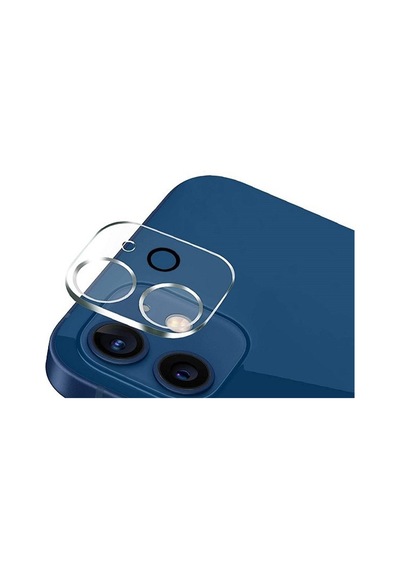 Apple Uyumlu iPhone 12 Temperli Cam Kamera Lens Koruyucu Şeffaf Şeffaf