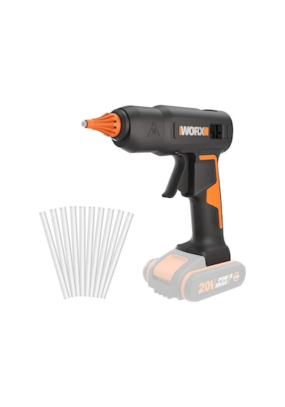Worx Wx045.9 20volt 11mm Profesyonel Sıcak Mum Silikon Tabancası + 10 Silikon Akü Dahil Değildir Fr Wx045.9