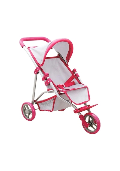Pembe Gri 3 Tekerlekli Puset Konforlu Taşıma