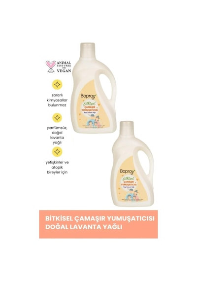 Baproy Doğal Lavanta Yağlı Bitkisel Çamaşır Yumuşatıcısı 2 x 1 L