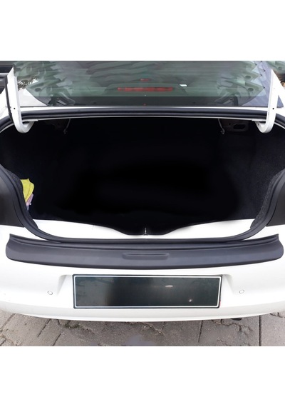 Peugeot 301 Arka Tampon Eşiği - Mat Siyah Sd 2012+
