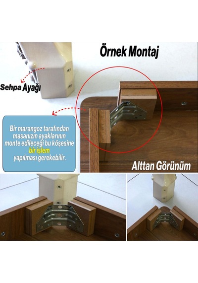 Elips 4 Adet Sehpa Ayağı 42 Cm Plastik Gümüş Gri Masa Ayak Mutfak Sehpası Masası Mobilya Ayakları 6395751