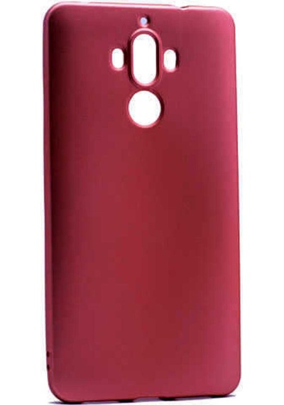 Huawei Mate 9 Kılıf Zore Premier Silikon Kapak Mürdüm