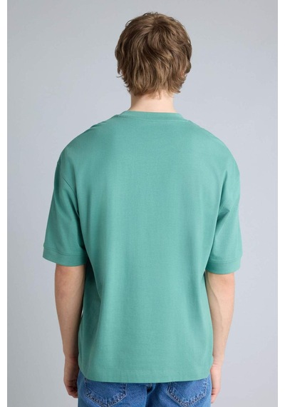 Defacto %100 Pamuk Loose Fit Tişört G4728ax26smgn401 Yeşil-gn401