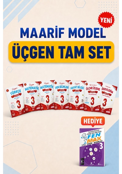 Üçgen 3.sınıf Beceri Temelli İlkokul Yolculuğu Seti+fen Max