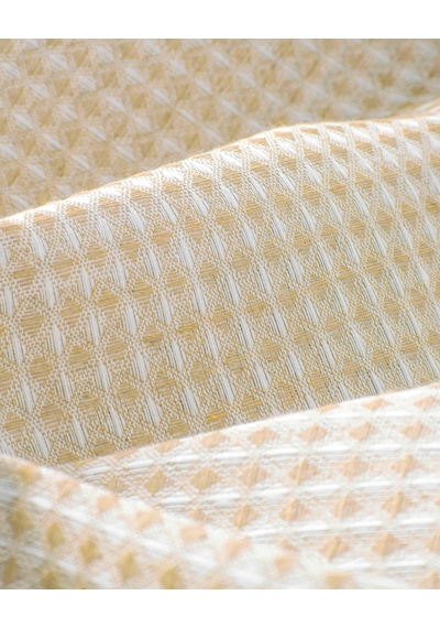 Modern Grid Çift Kişilik Pike 180x220 Cm Sarı