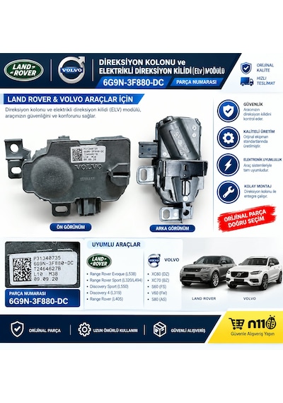 Volvo Xc60-xc70-land Rover Evoque -sport Dreksyon Kolon Klidi