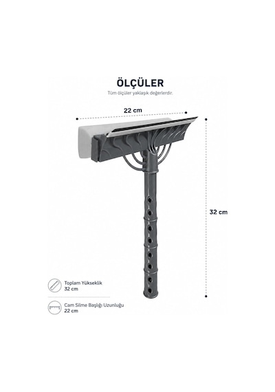 Çift Taraflı Süngerli Cam Sil Aparatı 22 Cm Çekçekli Temizlik Aleti Ergonomik Saplı Pencere Duşakabin Ayna Araç Camı Fayans Mermer Parlak Yüzeyler İçin İz Bırakmayan Pratik Silme Ekipmanı Çok Renkli Çift Taraflı Süngerli Cam Sil Aparatı 22 Cm Çekçekli Temizlik Aleti Ergonomik Saplı Pencere Duşakabin Ayna Araç Camı Fayans Mermer Parlak Yüzeyler İçin İz Bırakmayan Pratik Silme Ekipmanı Çok Renkli