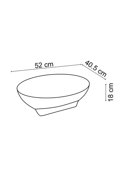 Ey-4821 Parlak Beyaz Tezgah Üstü Lavabo