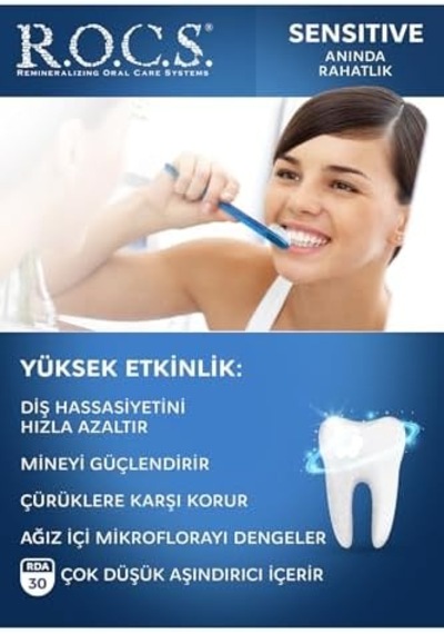 Sensitive Relief - Anında Ferahlık Florürsüz Diş Macunu 75 Ml 3 Paketi