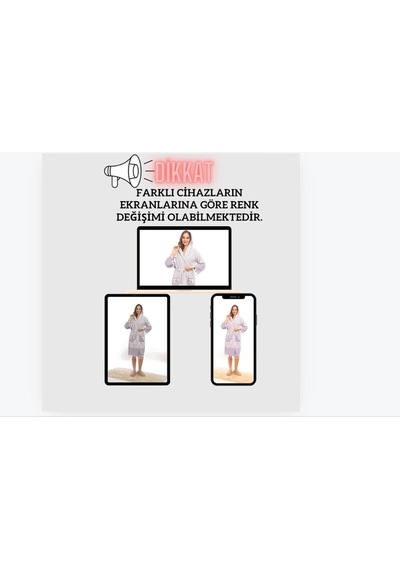 Sultan Püsküllü Kapüşonlu Banyo Sauna Havuz Plaj Kadın Erkek Unisex Cepli Pamuklu Peştamal Bornoz Mor
