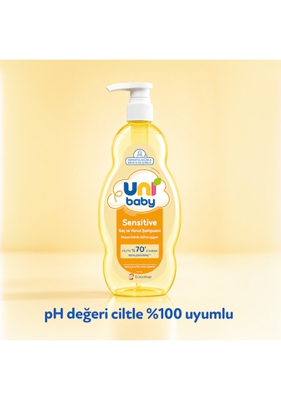 Uni Baby Sensitive Saç Ve Vücut Şampuanı 900 ML 3'lü