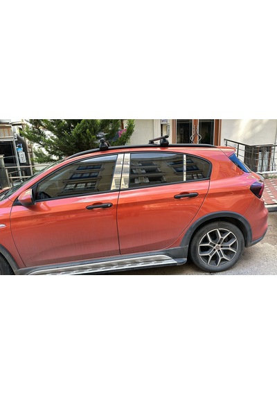 Fiat Egea Cross 2015-2024 Arası Krom Cam Direği 6 Parça Paslanmaz