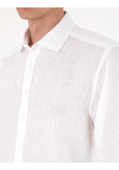 Pierre Cardin Erkek Beyaz Gömlek Desenli 50303293-vr013 Beyaz