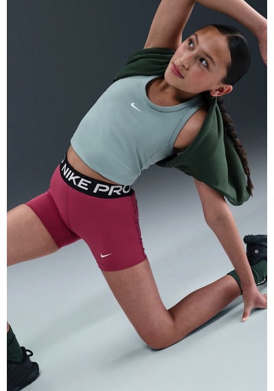 Nike Pro Dri Fit Girl's 2 İnch Shorts Kız Çocuk Tayt Şort Kırmızı