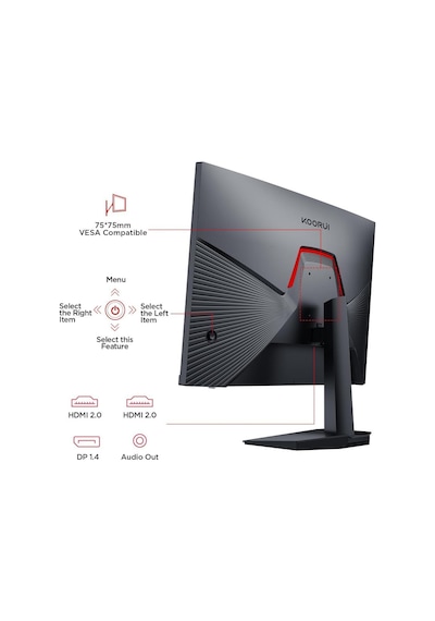Koorui G2711p 27" 1 Ms Full Hd Ips 200 Hz Oyuncu Monitörü
