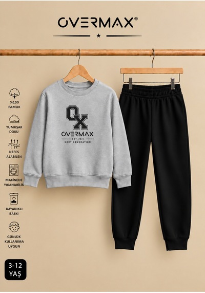 Overmax Baskılı Çocuk Sweatshirt & Eşofman Altı Takım 3-12 Yaş Gri Üst-siyah Alt - 920664318 Gri Üst-siyah Alt Overmax Baskılı Çocuk Sweatshirt & Eşofman Altı Takım 3-12 Yaş Gri Üst-siyah Alt - 920664318 Gri Üst-siyah Alt