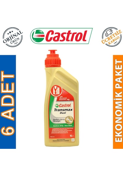 Castrol Transmax Dual Çift Kavramalı Şanzıman Yağı 5 x 1 L