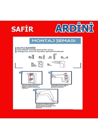 Safir Sabunluk Krom Çok Renkli