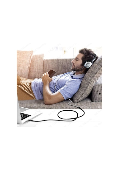 3.5 Mm Stereo Aux Ses Uzatma Kablosu Erkek - Dişi 5 Metre