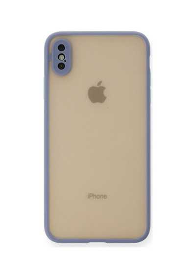 Apple iPhone Uyumlu Xs Max Kılıf Montreal Silikon Kapak - Gri Bz8683140207250