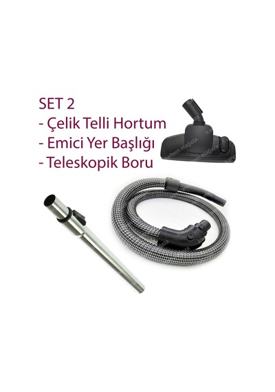 Arçelik Uyumlu S 6960 Süpürge Hortumu Emici Başlığı Fırçası Borusu