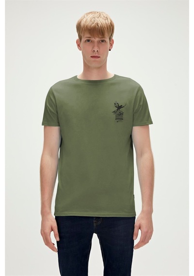 Bad Bear Fısh Dream Thyme Erkek Haki Tshirt Haki