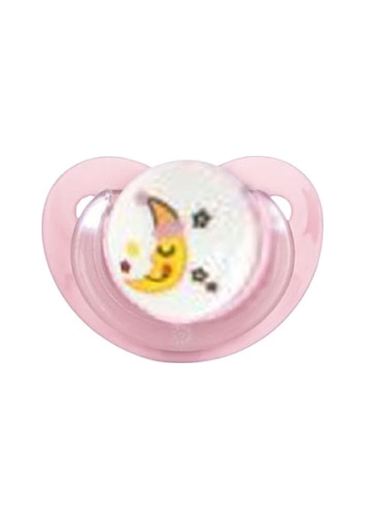 Bebedor Silikon 3+ No :2 Damaklı Uç - Ay Desenli Pembe