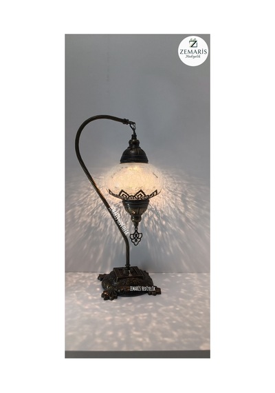 Şarjlı Masa Lambası Abajur Kuğu Beyaz - 820082791 Beyaz