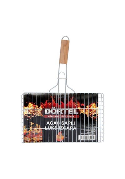 Dörtel Ağaç Saplı Lüks Izgara 23x36cm